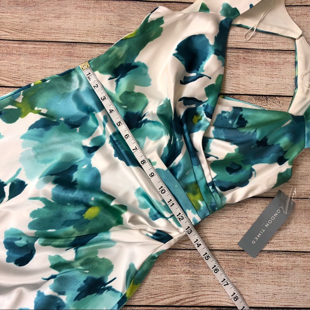 London Times Blue Cocktail Dress - Picture 9 of 15